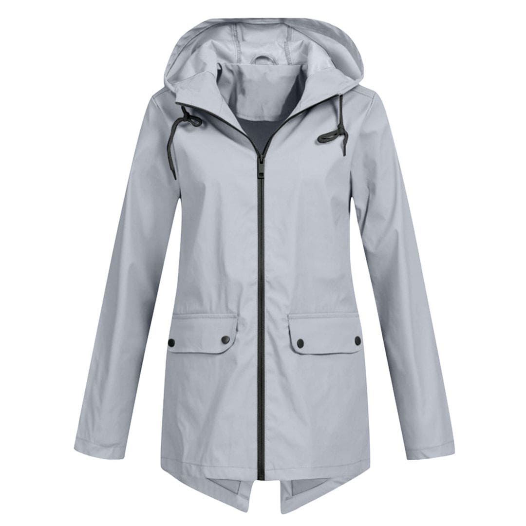 Parka-Jacke – Winddichte Damenjacke mit Kapuze und mittlerer Länge für den Herbst