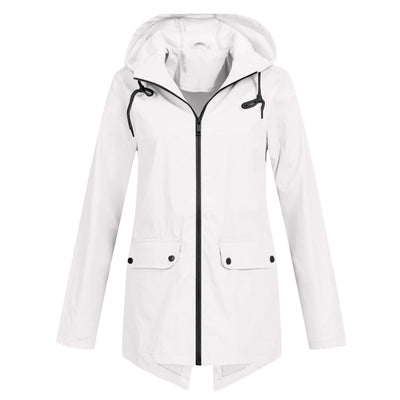 Parka-Jacke – Winddichte Damenjacke mit Kapuze und mittlerer Länge für den Herbst