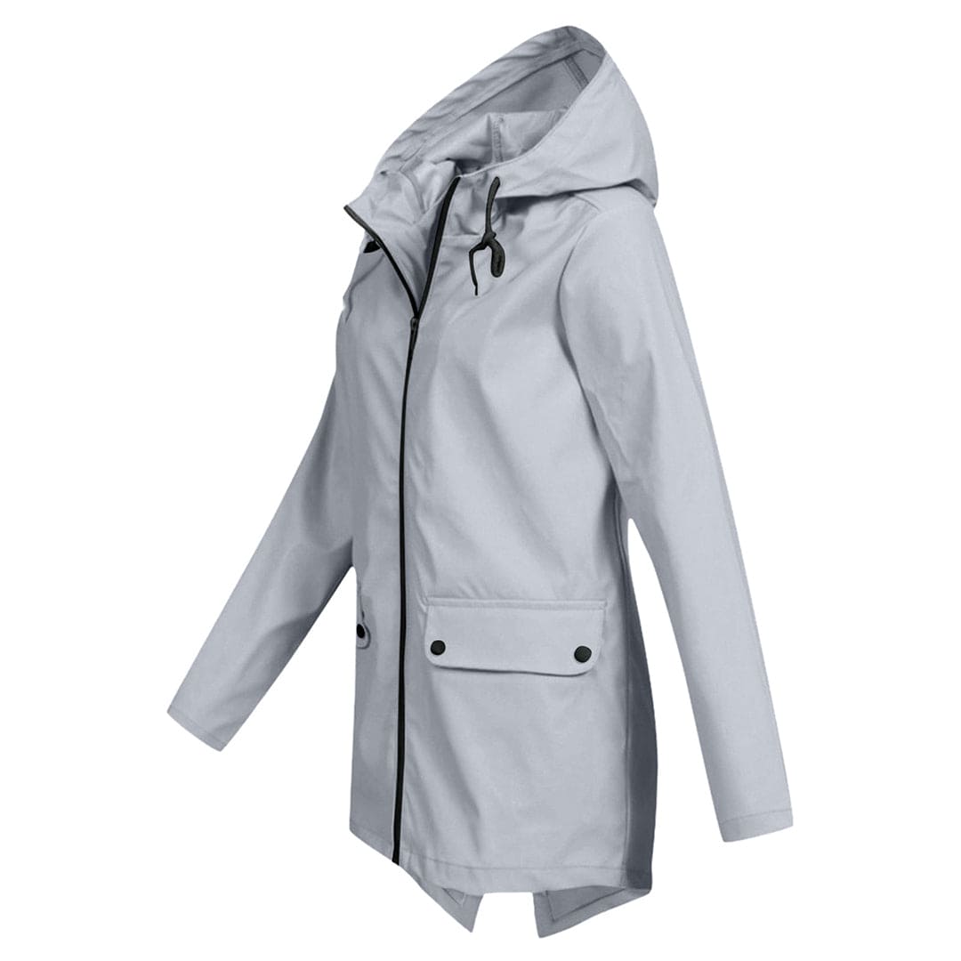 Parka-Jacke – Winddichte Damenjacke mit Kapuze und mittlerer Länge für den Herbst