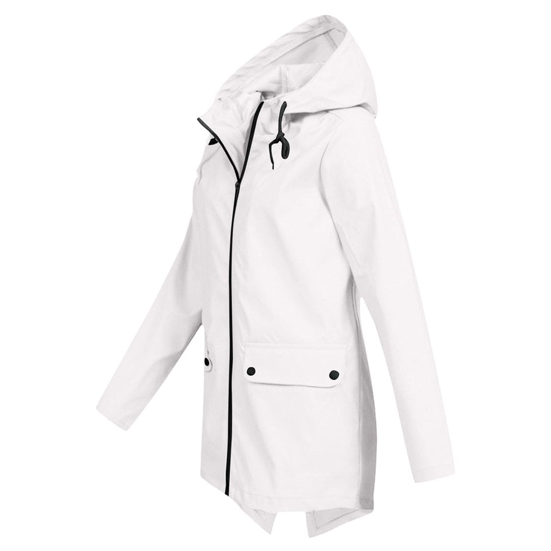 Parka-Jacke – Winddichte Damenjacke mit Kapuze und mittlerer Länge für den Herbst