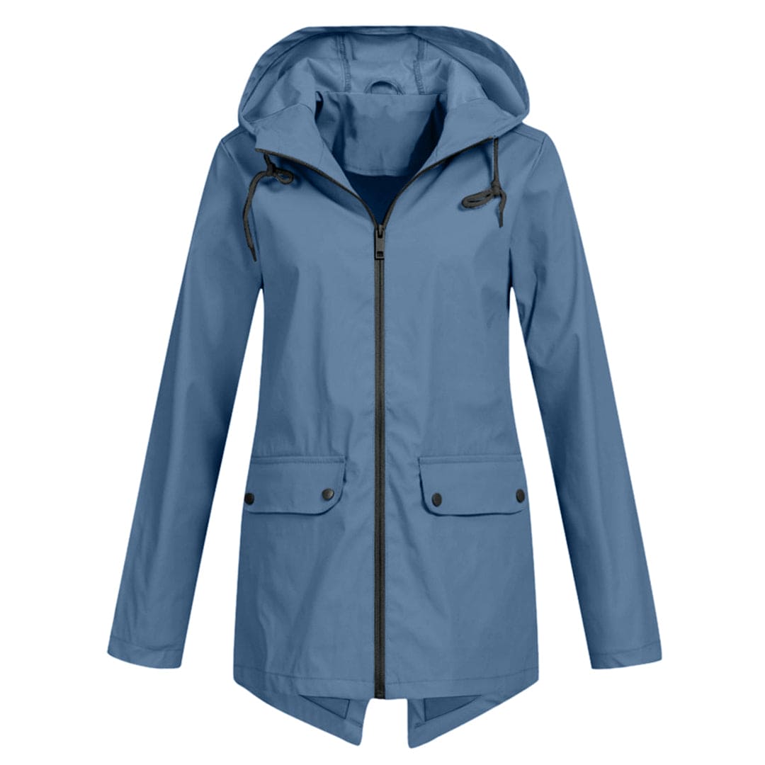 Parka-Jacke – Winddichte Damenjacke mit Kapuze und mittlerer Länge für den Herbst