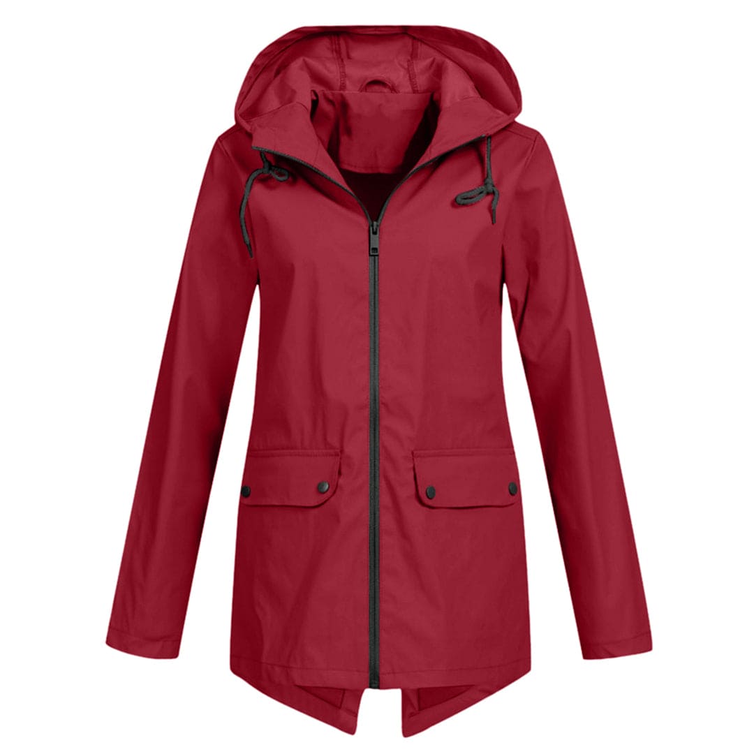Parka-Jacke – Winddichte Damenjacke mit Kapuze und mittlerer Länge für den Herbst