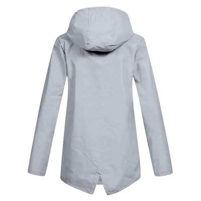 Parka-Jacke – Winddichte Damenjacke mit Kapuze und mittlerer Länge für den Herbst