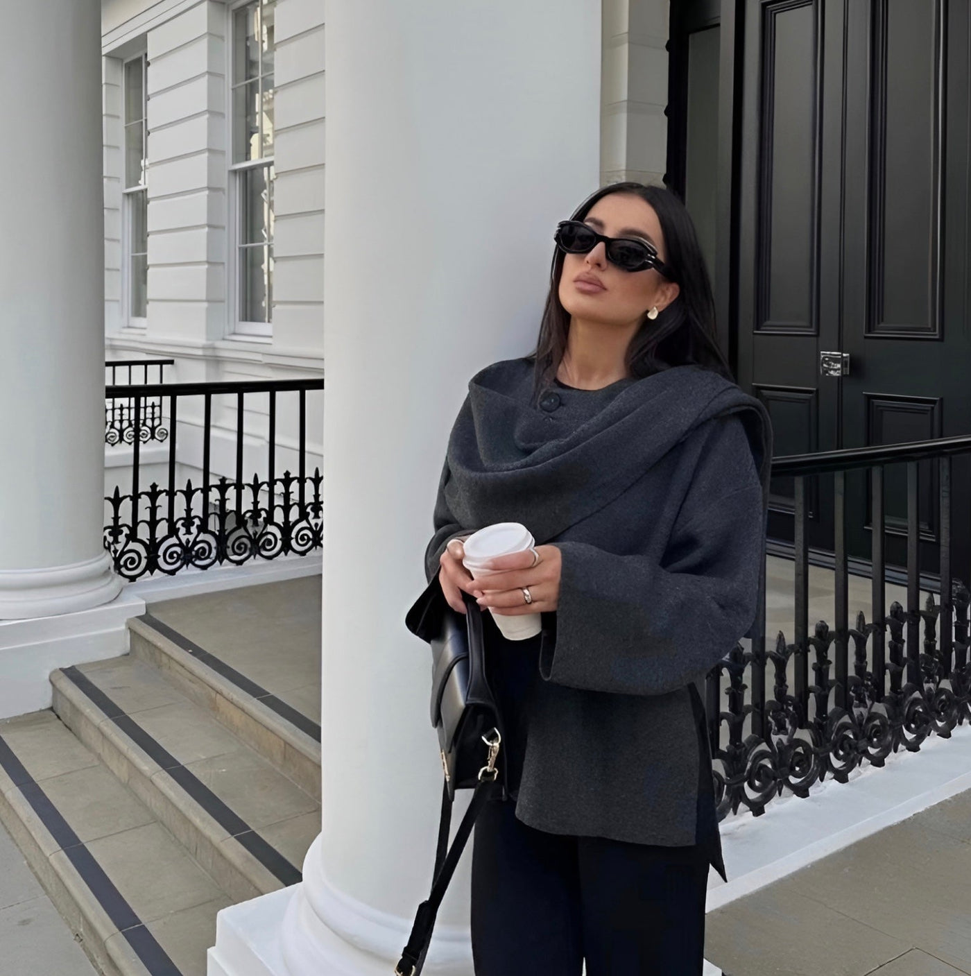 Cape Coat | Wolle | Herbst | Poncho | Damenmantel