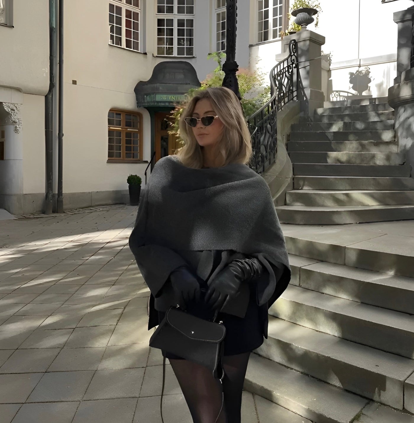 Cape Coat | Wolle | Herbst | Poncho | Damenmantel