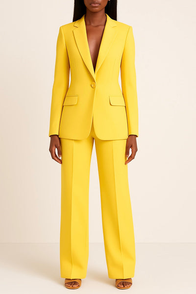 Blazer und Hose im Set | Formell | Weites Bein | Kombi-Set | Damenanzug