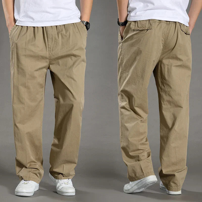 Cargohosen | Gerades Bein | Baumwolle | Locker sitzende Hosen | Herrenbekleidung