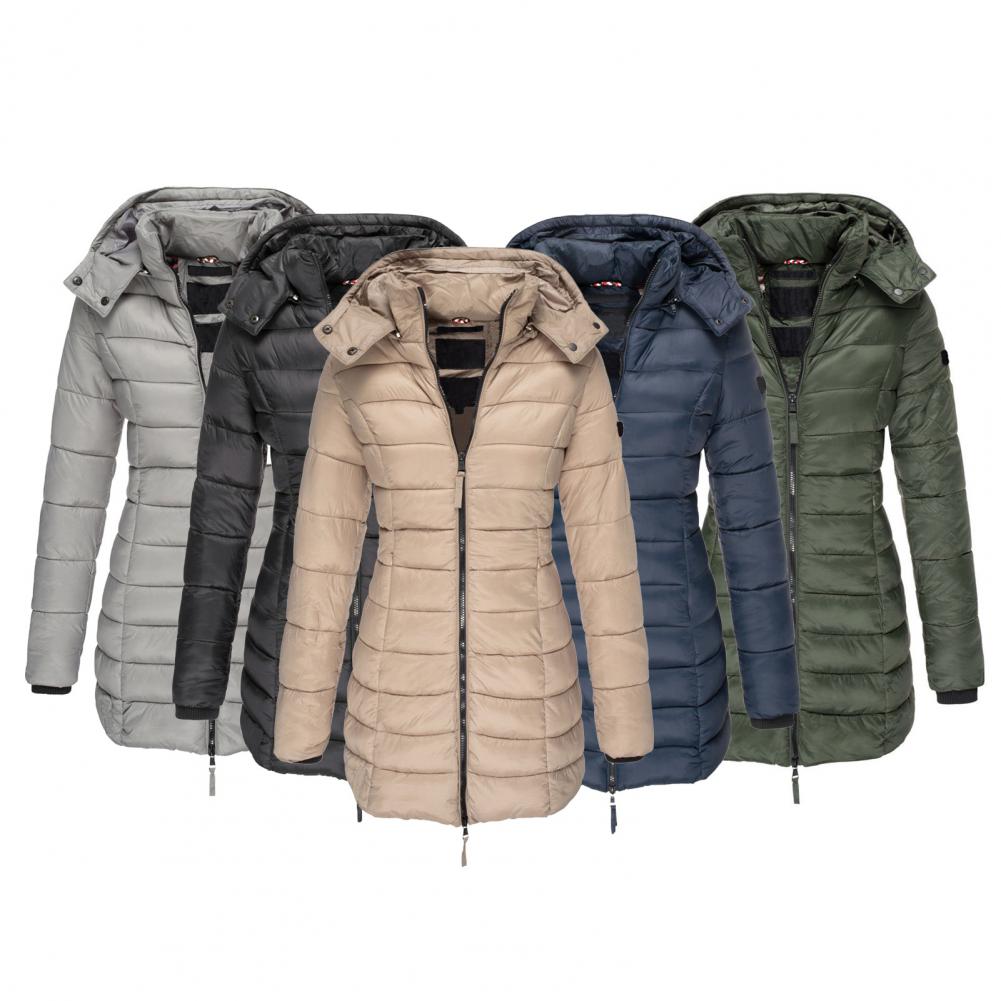 Winterjacke | Kapuze | Wattiert | Daunenjacke | Damen Wintermantel
