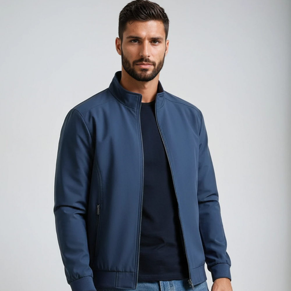 Harrington Jacke | Reißverschluss | Wasserdicht | Winddichte Jacke | Herrenjacke