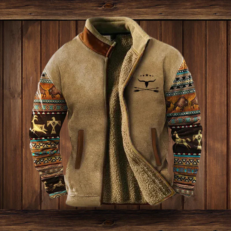Fleecejacke – Warme Outdoor-Fleecejacke mit Reißverschluss für Männer für den Winter