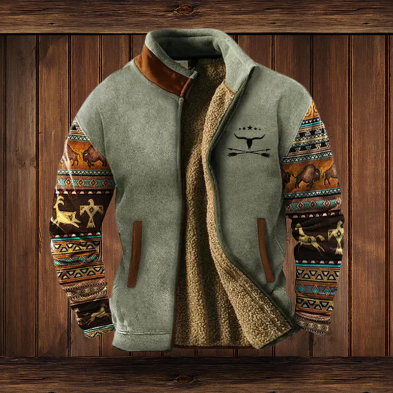 Fleecejacke – Warme Outdoor-Fleecejacke mit Reißverschluss für Männer für den Winter