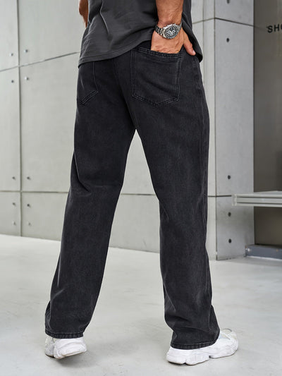 Herrenjeans – Stretch – Straight Leg – Loose Fit Jeans – Baggy Jeans-Fashion Peak-Fashion Peak