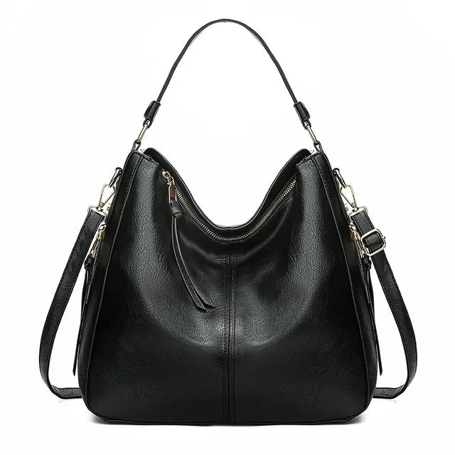 Ledertasche – groß – langer Riemen – Umhängetasche – Tragetasche