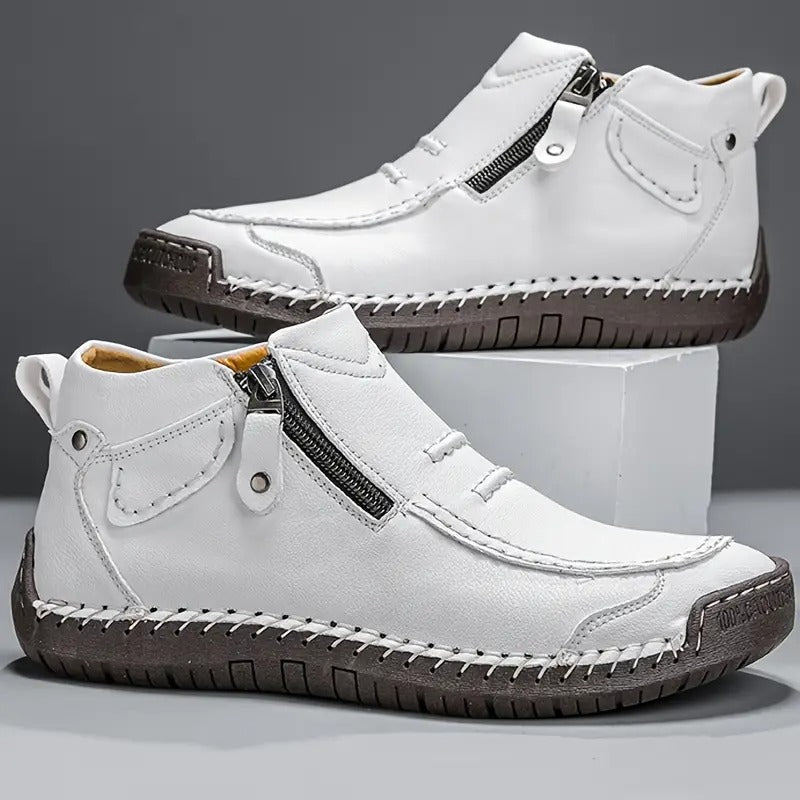 Lederschuhe - Rutschfest - Orthopädisch - Lederstiefel - Herrenschuhe