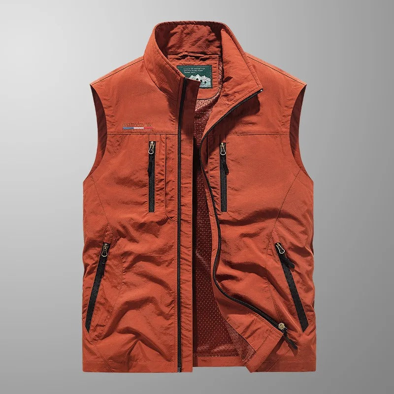 Bodywarmer – Ärmellose Outdoor-Weste mit Reißverschluss für Herren