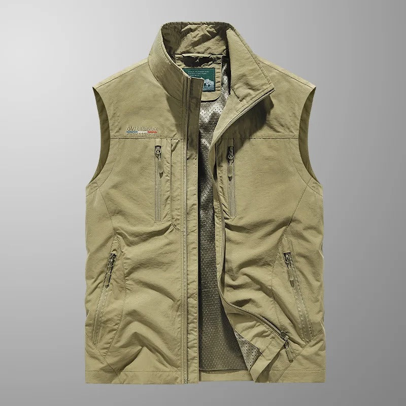 Bodywarmer – Ärmellose Outdoor-Weste mit Reißverschluss für Herren