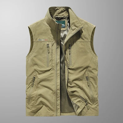 Bodywarmer – Ärmellose Outdoor-Weste mit Reißverschluss für Herren