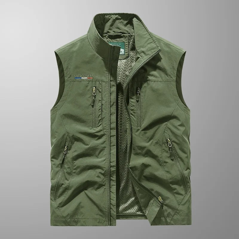 Bodywarmer – Ärmellose Outdoor-Weste mit Reißverschluss für Herren
