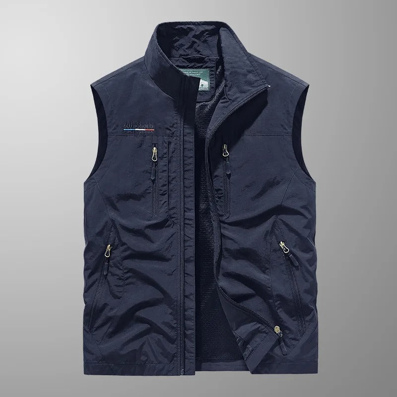Bodywarmer – Ärmellose Outdoor-Weste mit Reißverschluss für Herren