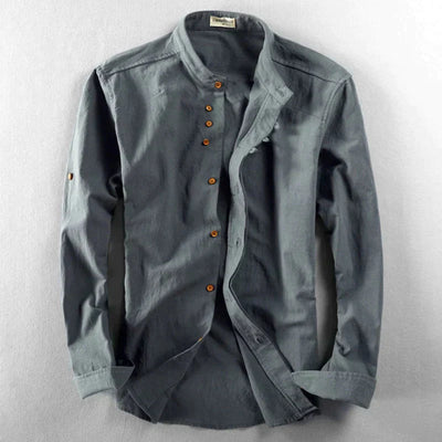 Japanisches Katana Hemd für Männer-Fashion Peak-Dunkelgrau-S-Fashion Peak