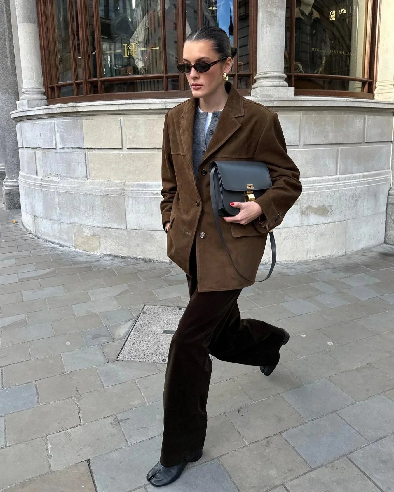 Wildlederjacke | Braun | Vintage | Oversize-Jacke | Damenjacke