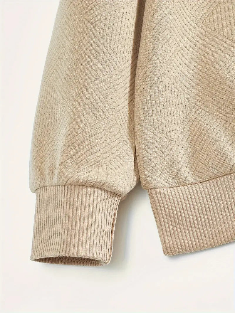 Sweatshirt mit Viertelreißverschluss | Mit Kragen | Normaler Reißverschluss | Herren-Pullover mit halbem Reißverschluss | Herrenbekleidung