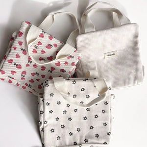 Kühltasche Klein | Isoliert aus Cordstoff | Mit Reißverschluss-Fashion Peak