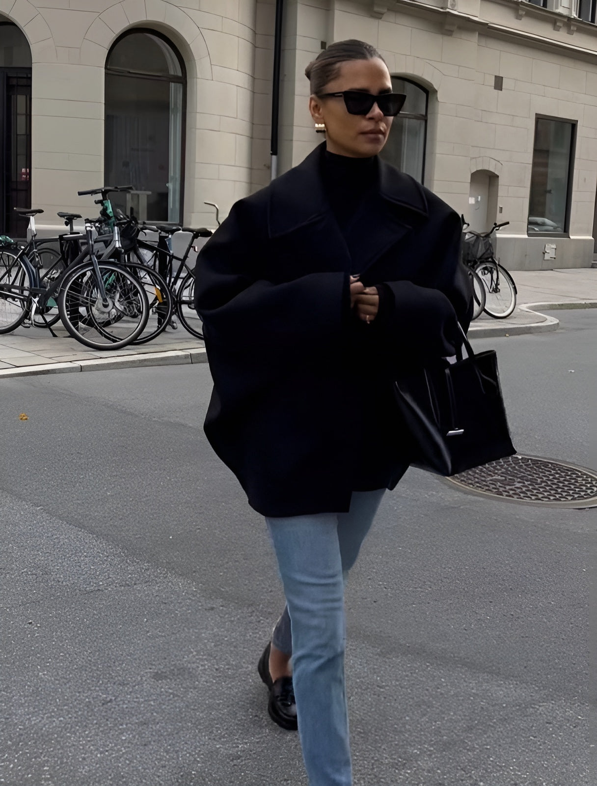 Lizzy | Trendy oversized wollen jas-Grace Aura