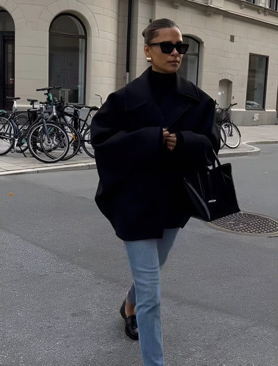 Lizzy | Trendy oversized wollen jas-Grace Aura