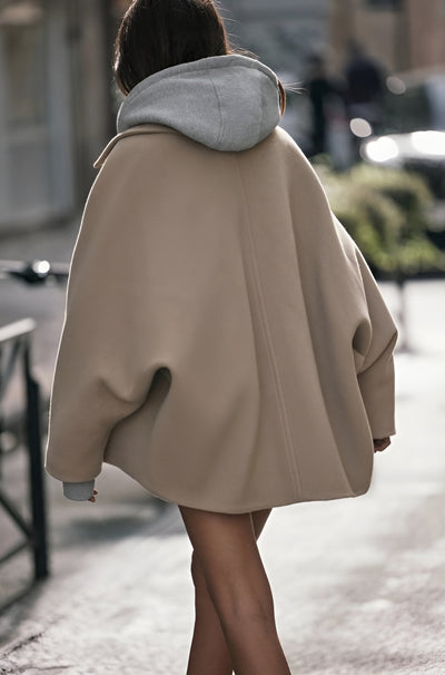 Lizzy | Trendy oversized wollen jas-Grace Aura