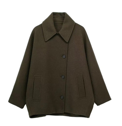 Lizzy | Trendy oversized wollen jas-Grace Aura