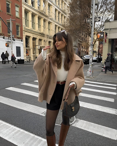 Lizzy | Trendy oversized wollen jas-Grace Aura