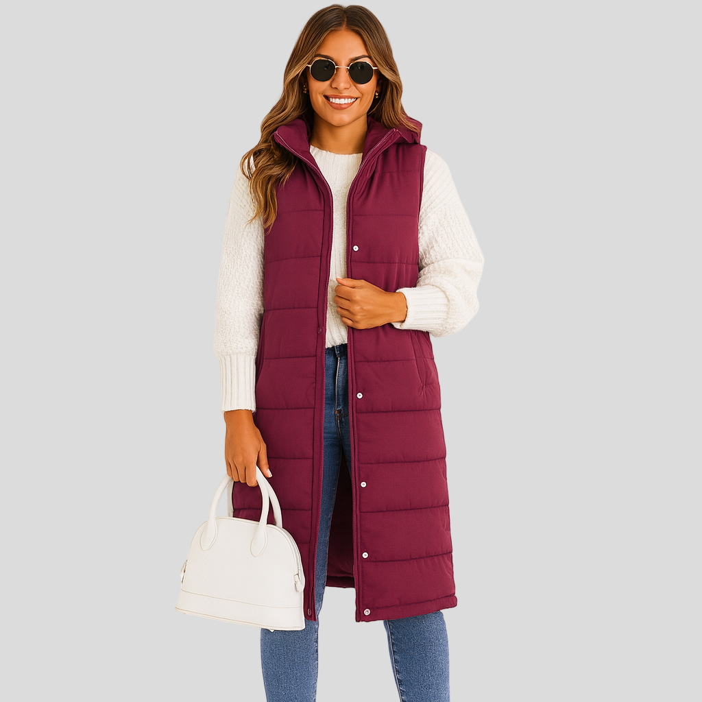 Pufferweste - Warm gefütterte Damenweste Bodywarmer Gilet