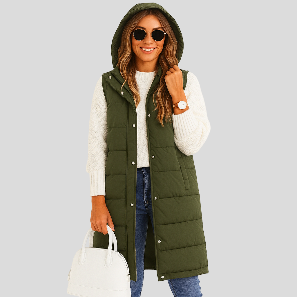 Pufferweste - Warm gefütterte Damenweste Bodywarmer Gilet
