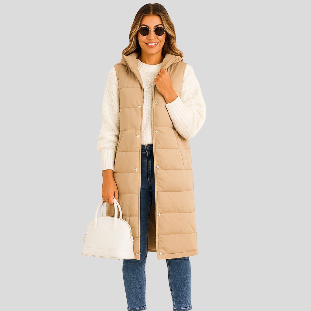 Pufferweste - Warm gefütterte Damenweste Bodywarmer Gilet