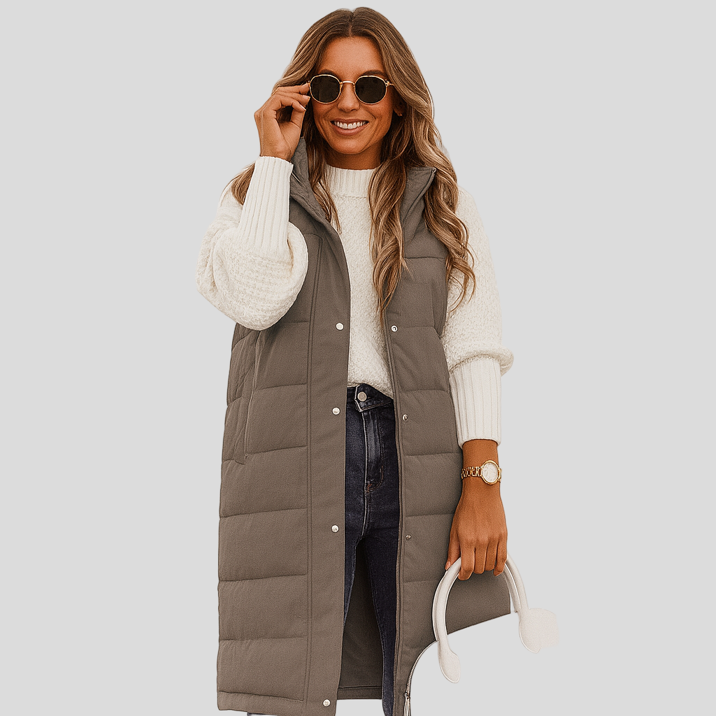 Pufferweste - Warm gefütterte Damenweste Bodywarmer Gilet