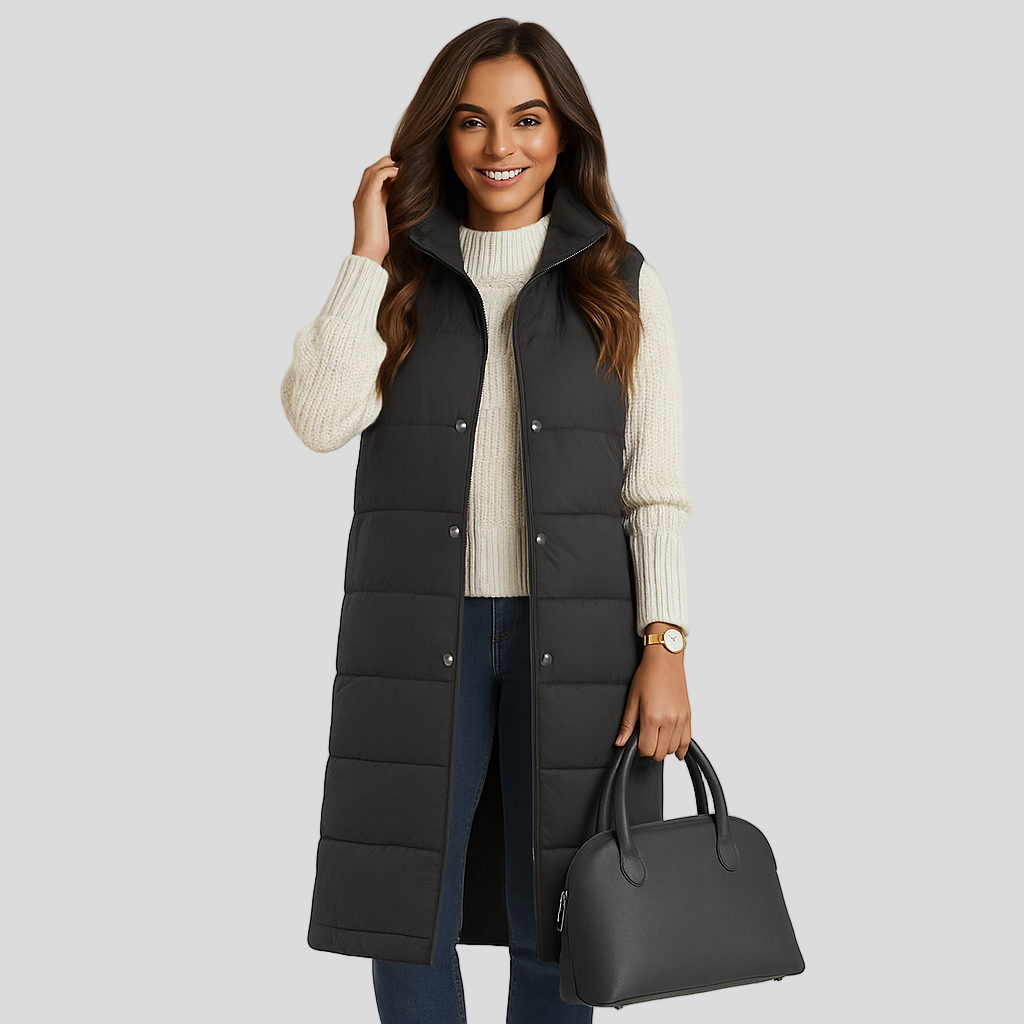 Pufferweste - Warm gefütterte Damenweste Bodywarmer Gilet