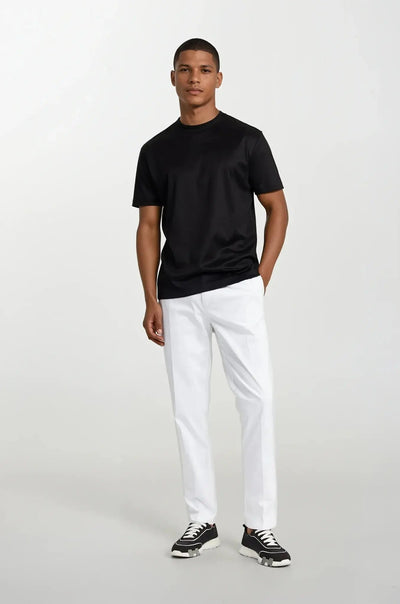 Schwarzes T-Shirt | Rundhalsausschnitt | Relaxed Fit | Schlichtes T-Shirt | Herren T-Shirt