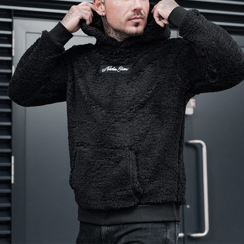 Fleece-Hoodie – Bequemer Teddy-Hoodie für Männer zum Überziehen