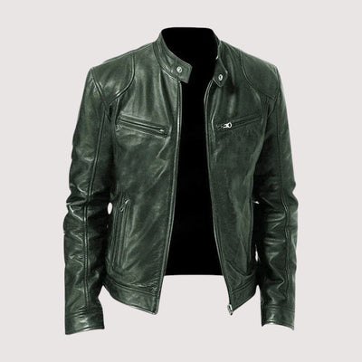 Kunstlederjacke - Regular Fit - Veganes Leder - Bikerjacke - Lederjacke für Männer