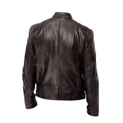 Lederjacke | Kunstleder | Kunstleder | Bikerjacke | Herren Lederjacke