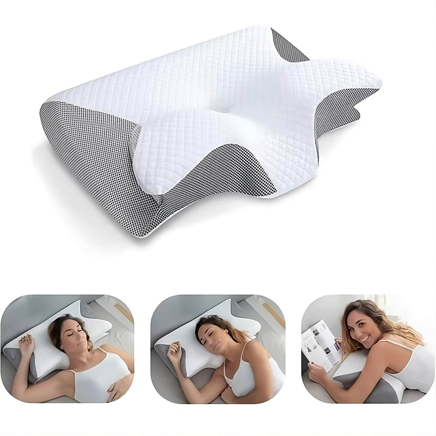 Ergonomisches Kissen - Stütze - Nackenkissen - Orthopädisches Kissen - Memory Foam Pillow