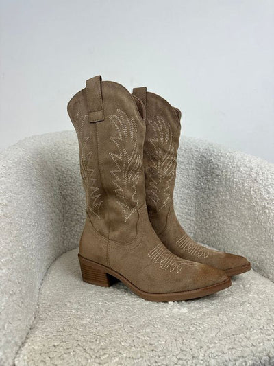 Cowgirl-Stiefel – Western – Blockabsatz – Cowboystiefel – Damenstiefel