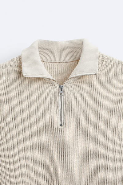 Polo-Pullover – Mit Kragen – Viertel-Reißverschluss – Polo-Pullover – Herrenpullover mit halbem Reißverschluss-Chaps Herrenmode