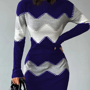 Pulloverkleid | Lange Ärmel | Slim Fit | Strickkleid | Minikleid-Fashion Peak