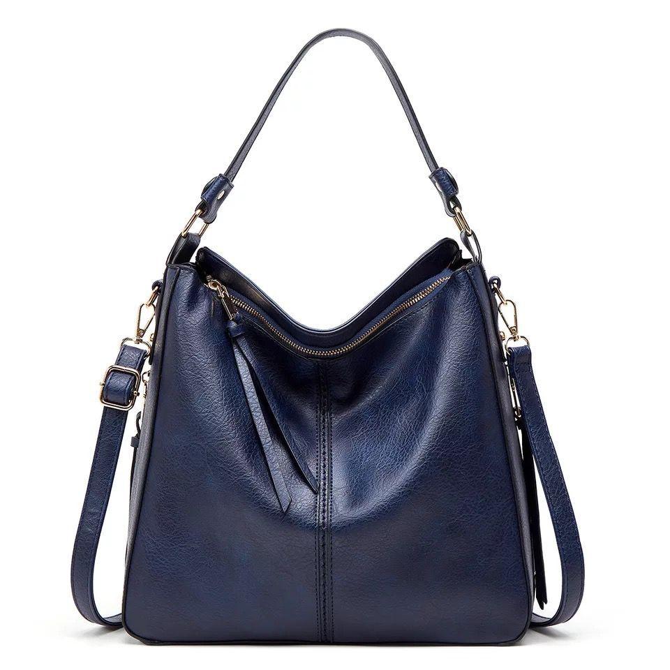 Ledertasche – groß – langer Riemen – Umhängetasche – Tragetasche