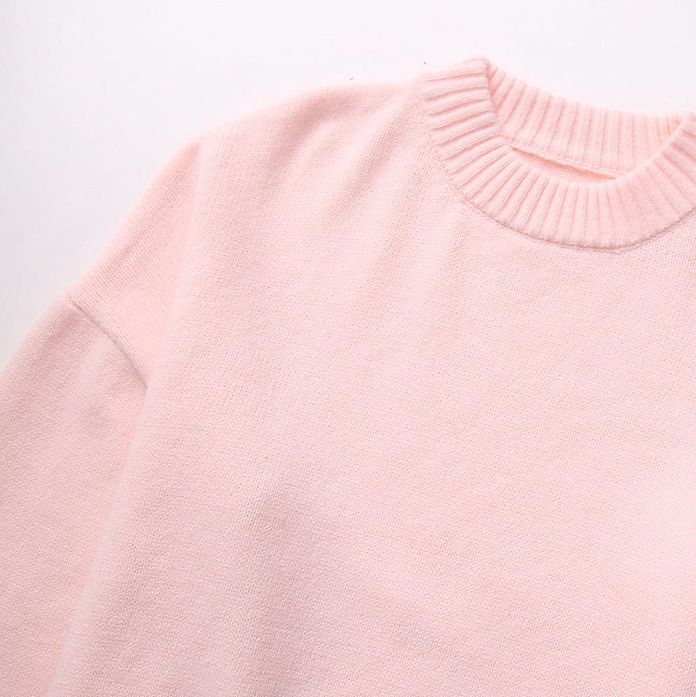 Übergroßer Pullover | Rosa | Warm | Strickpullover | Damenbekleidung