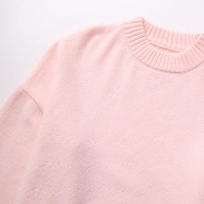 Übergroßer Pullover | Rosa | Warm | Strickpullover | Damenbekleidung