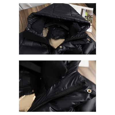 Lange pufferjas | Met capuchon | Waterdicht | Lange gewatteerde jas | Winterjas voor dames
