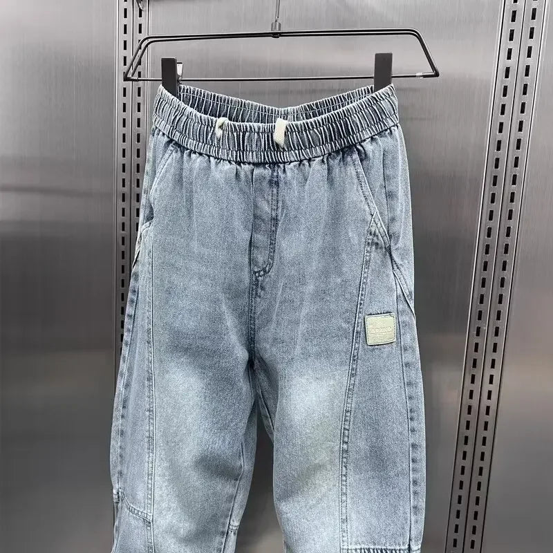 Denim Jogger - Baggy - Elastische Taille - Jogger Jeans - Herrenhosen